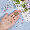DICOSMETIC 40Pcs 8 Colors Alloy Cabochons MRMJ-DC0001-05-3