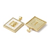 Brass Micro Pave Cubic Zirconia Pendants KK-D057-09G-2