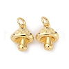 Brass Pave Cubic Zirconia Charms KK-Q098-24G-1