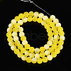 Frosted Transparent Glass Beads Strands GLAA-T032-T6mm-MBB12-2