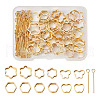 Spritewelry 48Pcs 6 Style Brass Bead Frame KK-SW0001-06-11