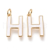 Brass Enamel Pendants KK-R139-04H-1