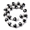 Handmade Evil Eye Lampwork Beads Strands LAMP-S069-01B-2