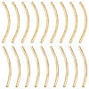 Beebeecraft 100Pcs 2 Style Rack Plating Brass Tube Beads KK-BBC0010-73-1