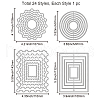 Carbon Steel Cutting Dies Stencils DIY-WH0309-2107-6