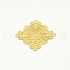 Brass Filigree Joiners KK-E710-66G-2