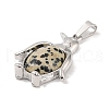 Natural Dalmatian Jasper Pendants G-A224-02P-02-2