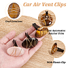 4Pcs 4 Style Oval Gemstone Car Air Vent Clips JEWB-AB00027-4
