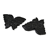 Natural Black Gold Gemstone Carved Beads G-G202-02-2