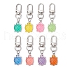 8Pcs Luminous Resin Turtle Pendant Decorations HJEW-JM03119-3