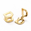 Initial Hoop Earrings for Women EJEW-P194-01G-D-2