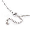 Natural Cultured Freshwater Pearl Potato Pendant 304 Stainless Steel Singapore Chains Necklaces NJEW-JN05273-02-5