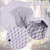 AHADERMAKER 2Pcs 2 Colors Polyester Fascinator Mesh Face Veil DIY-GA0007-07-5