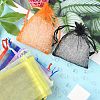 20Pcs 10 Colors Rectangle Organza Drawstring Bags CON-YW0001-31A-8