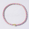 Bohemian Style Seed Beaded & Pearl Stretch Bracelet for Women XY5299-3-1