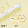 Heart Alloy & Plastic Imitation Pearls Round Beaded Necklaces & Double Layer Bracelets Sets FS-WGC2DB5-01-2