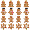 SUNNYCLUE 48Pcs 4 Styles Christmas Plastic Cabochons FIND-SC0011-29-1