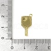 Brass Micro Pave Cubic Zirconia Pendants KK-M322-31G-3