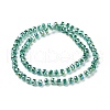 Electroplate Transparent Glass Beads Strands EGLA-H101-03D-2