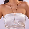 Alloy & Colorful Glass Y Long Necklaces for Women WG20D1A-03-1