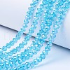 Electroplate Glass Beads Strands EGLA-A034-T8mm-B14-1