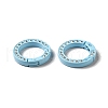 Spray Painted Alloy Crystal Rhinestone Spring Gate Rings ALRI-Q362-01G-3