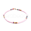 Handmade Polymer Clay Heishi Beaded Necklaces NJEW-JN02448-02-1