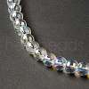 Transparent Electroplate Glass Beads Strands EGLA-I015-01B-4