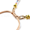 Adjustable Miyuki Glass Seed & Natural Pearl Braided Beaded Bracelets BJEW-O187-02-2