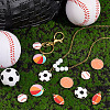   40Pcs 5 Styles Alloy Enamel Pendants ENAM-PH0002-86-5