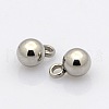 Round 304 Stainless Steel Charms STAS-N025-02-5mm-1