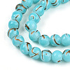Baking Painted Glass Beads Strands DGLA-N010-8mm-03-3