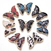 Eco-Friendly Printed Alloy Pendants ENAM-N050-44-NR-1
