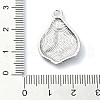Rack Plating Alloy with Rhinestone Pendants FIND-Z051-02P-01-3
