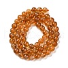 Round Natural Citrine Beads Strands X-G-K068-12A-6mm-5