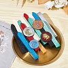 Brass Wax Seal Stamps with Wood Handle AJEW-WH0412-0204-4