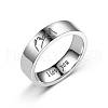 Hand in Hand Pattern 201 Stainless Steel Finger Couple Rings FS-WG9D6F9-10-2