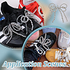 HOBBIESAY 4Pcs Bowknot Plastic Imitation Pearl Beads Shoe Charms AJEW-HY0001-92-5