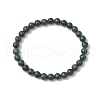 Natural Black Jade Beads Stretch Bracelets for Women BJEW-TA00603-2