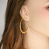 304 Stainless Steel European American Fashion Ring Stud Earrings NG8723-2-1