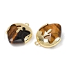 Natural Tiger Eye Faceted Pendants G-K347-09G-02-2