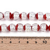Luminous Handmade Lampwork Silver Foil Beads Strand FOIL-N029-03E-5