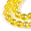 Electroplate Transparent Glass Beads Strands GLAA-T032-T8mm-AB12-A-4