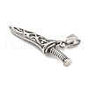 316 Surgical Stainless Steel Big Pendants STAS-E212-147AS-2