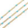 Ion Plating(IP) 304 Stainless Steel Enamel Curb Chains CHS-P013-01G-03-1