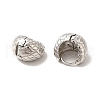 Rack Plating Brass Chubby Hoop Earrings for Women EJEW-H091-40P-2