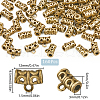 SOFPLATE 160Pcs Tibetan Style Alloy Tube Bails TIBE-SP0001-11AB-2