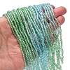 Transparent Painted Glass Beads Strands X1-DGLA-A034-T2mm-A16-2
