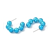Round Ball Acrylic Stud Earrings EJEW-P251-18-3