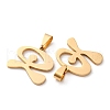 201 Stainless Steel Pendants STAS-V014-01A-G-2